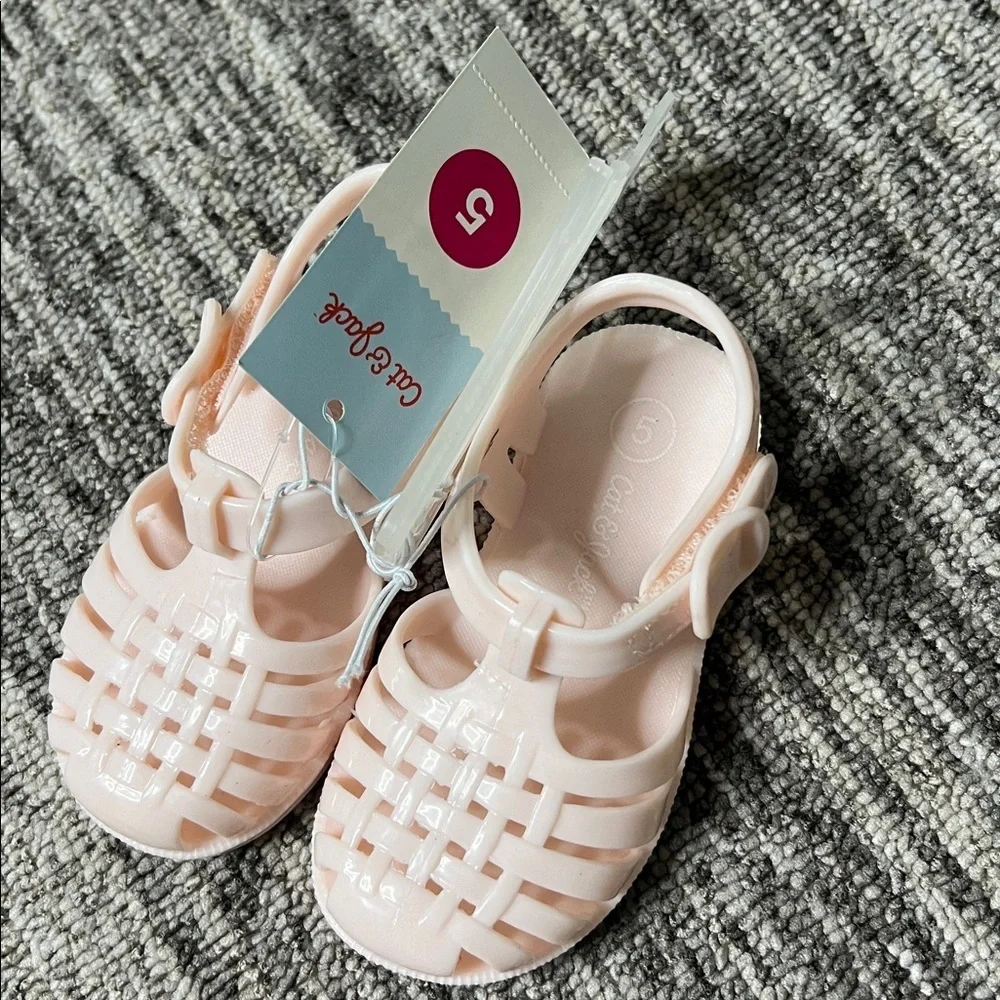 Cat & Jack Girls's- Unicorn and Pink Sandals Set Size 5